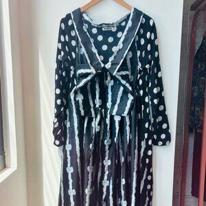 Batsheva Bridget Dress in Bow Print Taffeta